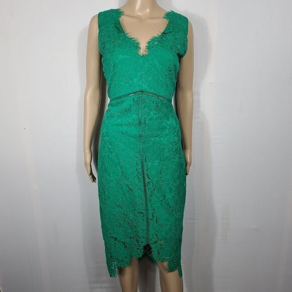 Cure Green Hi-low Lace Women's Dress - Picture 3 of 8
